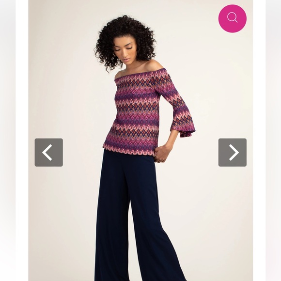 NWT Trina Turk Healsdburg Bell 3/4 Sleeve Size XL Multicolor Top - Picture 4 of 11